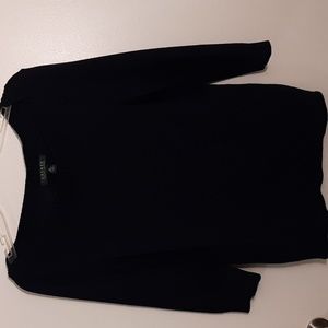 Ralph Lauren  100% cotton sweater. Navy blue. 3 quart sleeves. Size M.